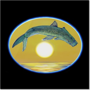 Tarpon Launch at Sunrise Posters and Art